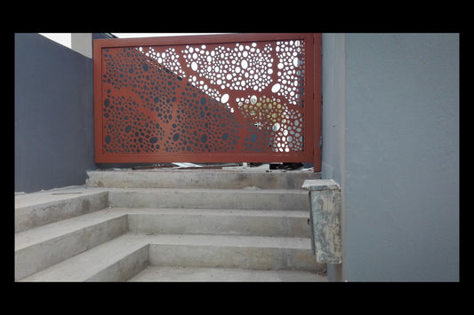 Architectural Sheet Driveway Gate [BE-Gate-02)